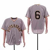 Pirates 6 Starling Marte Gray Throwback Jersey Sguo,baseball caps,new era cap wholesale,wholesale hats